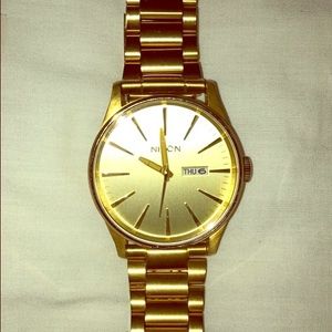 Gold Nixon Watch